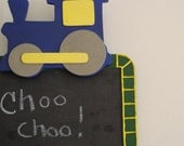 PERSONALIZED wood, train, tracks,Chalk Board,boys