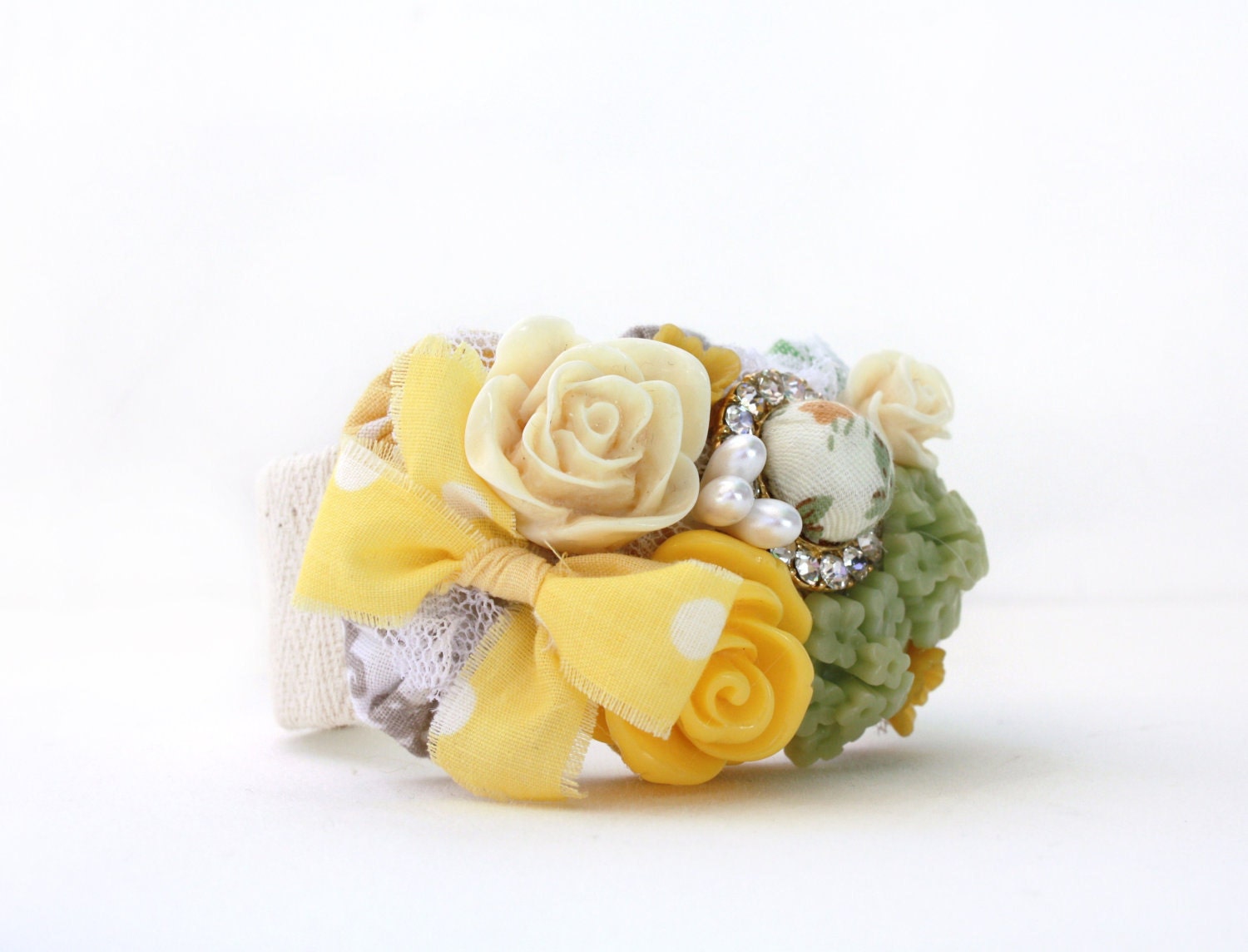 Cuff Bracelet -Vintage Inspired , Unique Jewelry