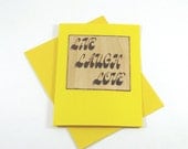 Blank Greeting Card - Wood Pyrography - Live Laugh Love Wood Greeting Card