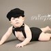 baby boys photo prop handsome dude 4 piece set crochet cabbie cap tie in black blue or white diaper cover suspenders newborn - 18 months