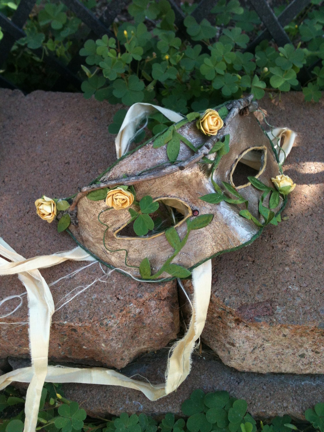 Lady Earth Maiden Woodland Sprite / Venetian Inspired Mask