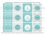 PRINTABLE Tiffany Blue Bridal Wedding Shower Baby Shower Birthday Party Circles - I design You Print as many as you need Il_170x135
