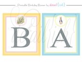 PRINTABLE Peter Rabbit Baby Shower Banner - DIY 381 Il_170x135