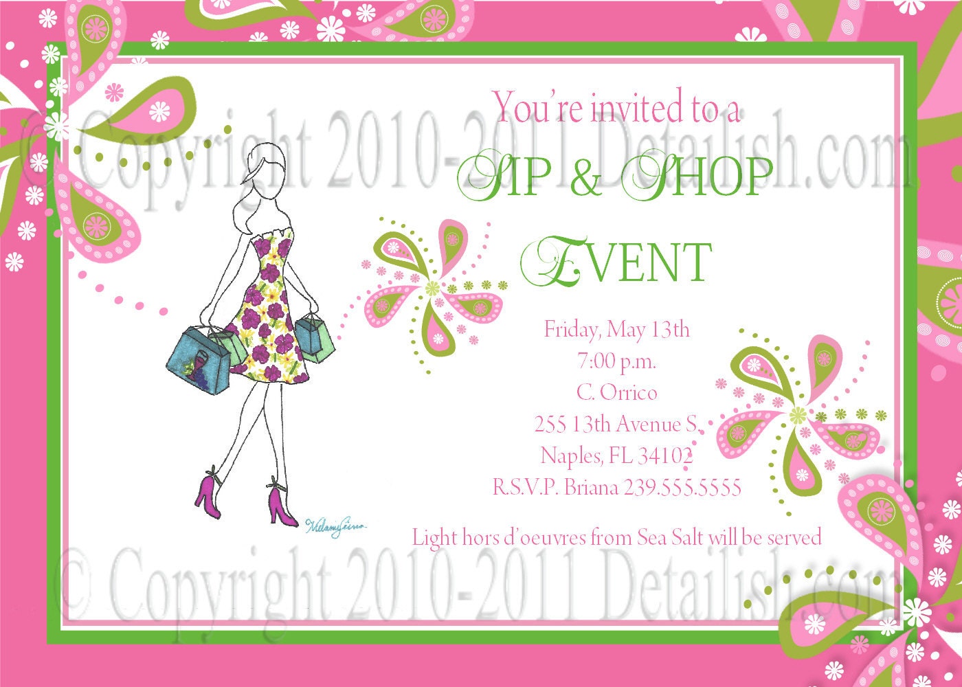 Lilly Pulitzer Inspired Invitation Il_570xn