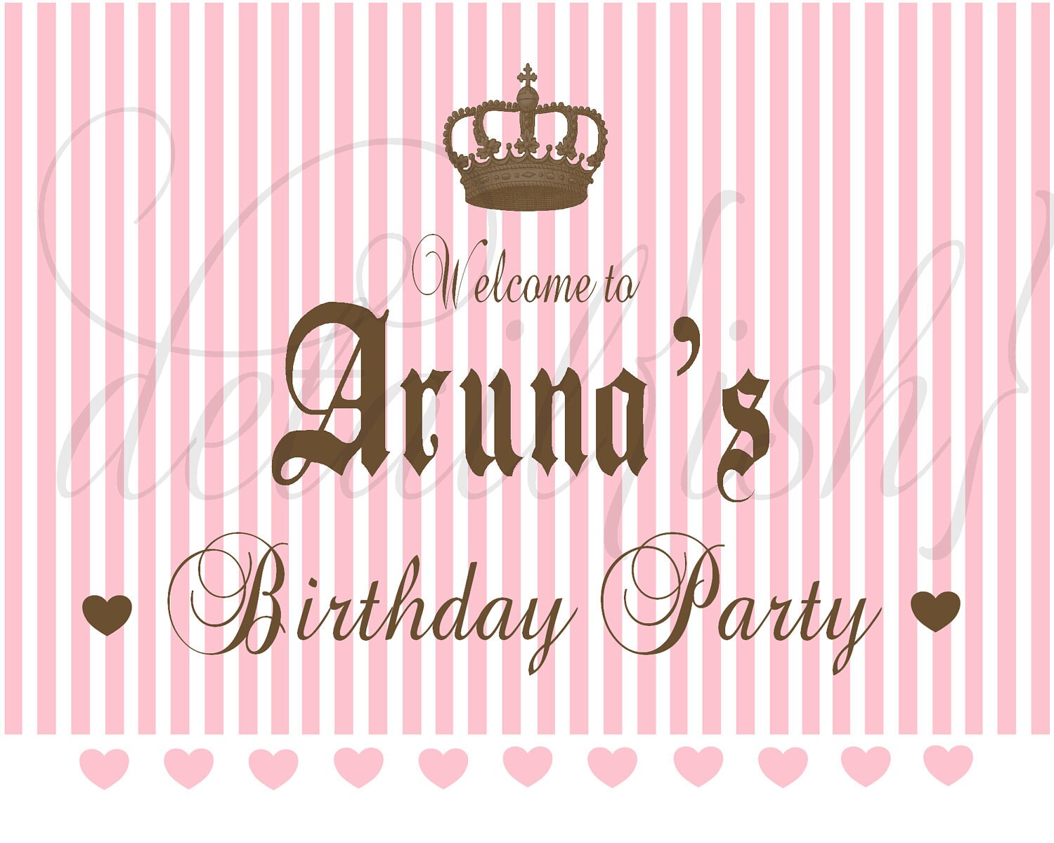 Printable Juicy Couture inspired Welcome Sign -DIY Il_570xn