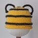 Baby Bumblebee Hat, Size 0-6 months, Halloween costume, Handmade Knitting