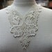 1pce venise lace yoke applique trims WHITE wedding lingerie bridal lace trims venise lace Catherine Cole Studio