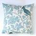 Premier Prints Village Blue Bird Pillow Cover- 18x18 inches- Hidden Zipper Closure