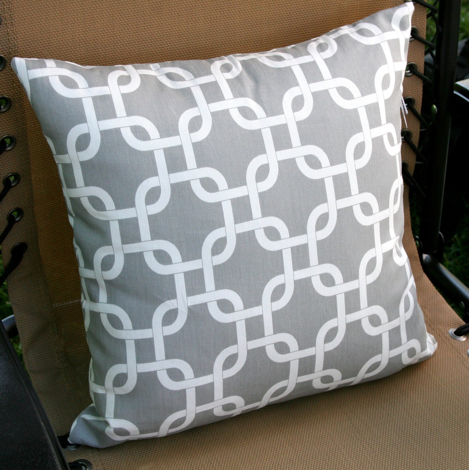 Premier Prints Grey Gotcha Pillow Cover- 16x16 inches- Hidden Zipper Closure