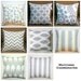 Premier Prints Grey Chevron Pillow Cover- 18x18 inches- Hidden Zipper Closure