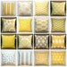 Premier Prints Yellow Chevron Pillow Cover- 16x16 inches- Hidden Zipper Closure