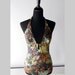 1970s Swimsuit // Neon Floral Halter Style One Piece.