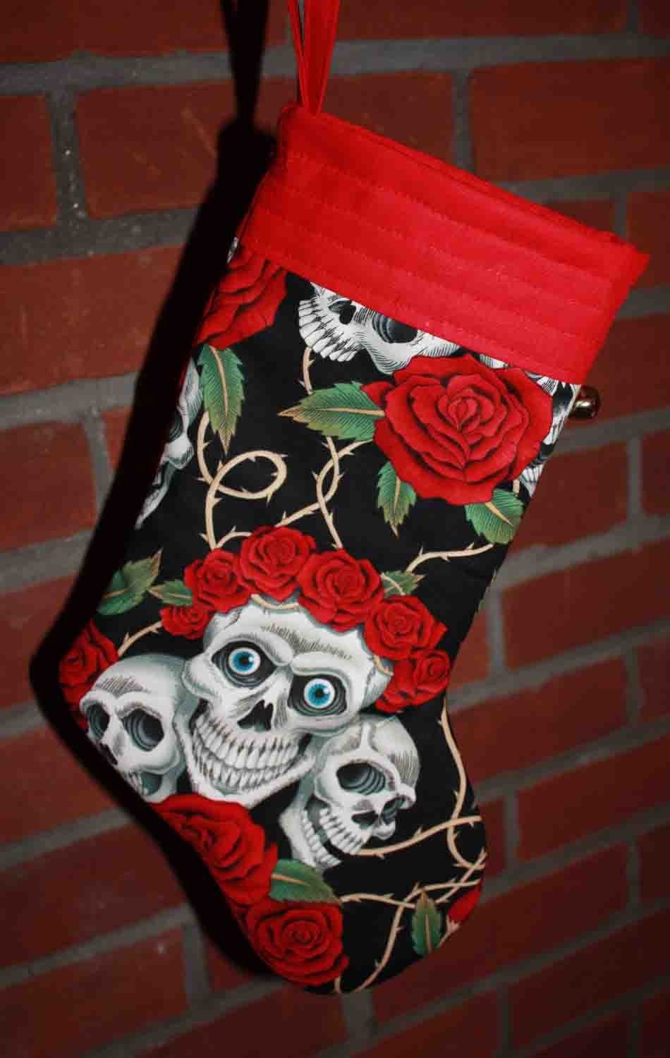 Skull Christmas Stocking