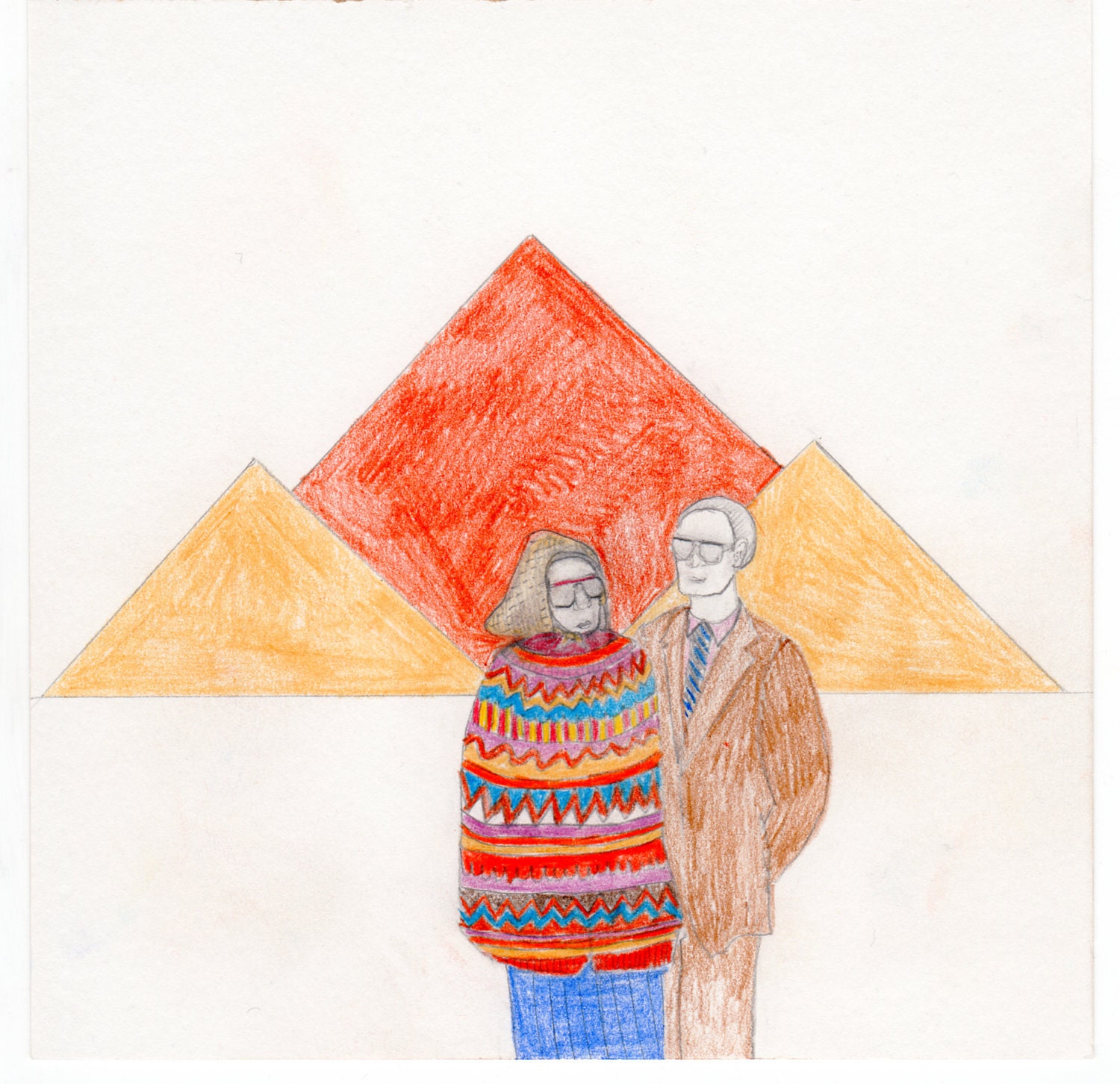 Our Pyramid Vacation (Original Drawing)