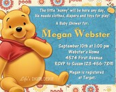 Winnie the Pooh Baby Shower Invitation Customizable Printable