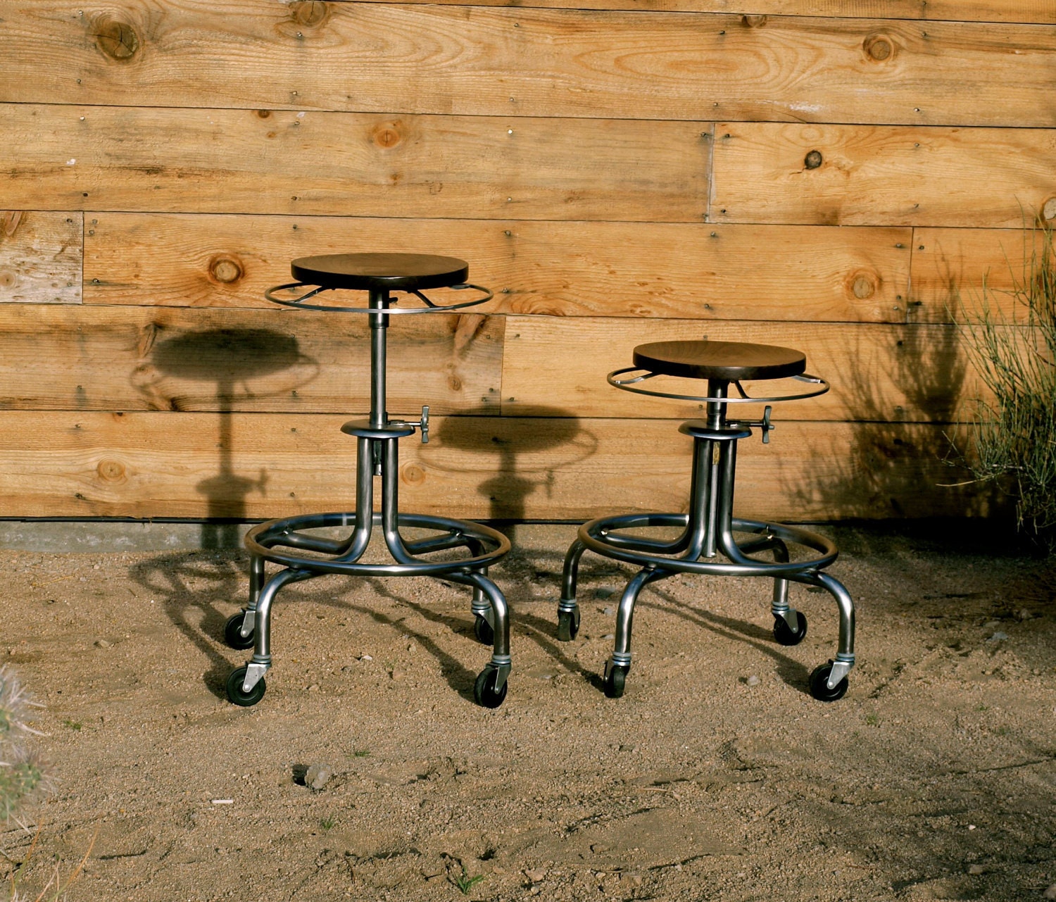 Hoop Stools - Refurbished Industrial Steel Stools
