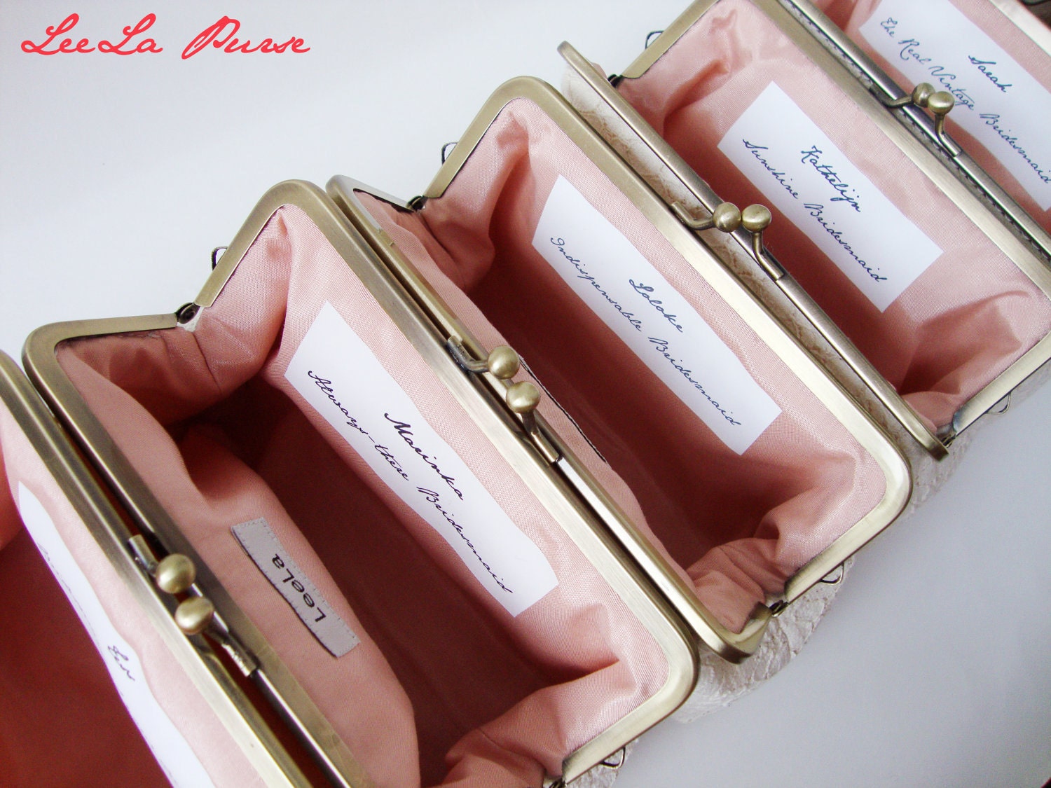 Custom personalized  Message Labels  Tag for your 4 clutches