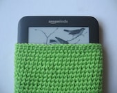 Crocheted Kindle Sleeve In Green