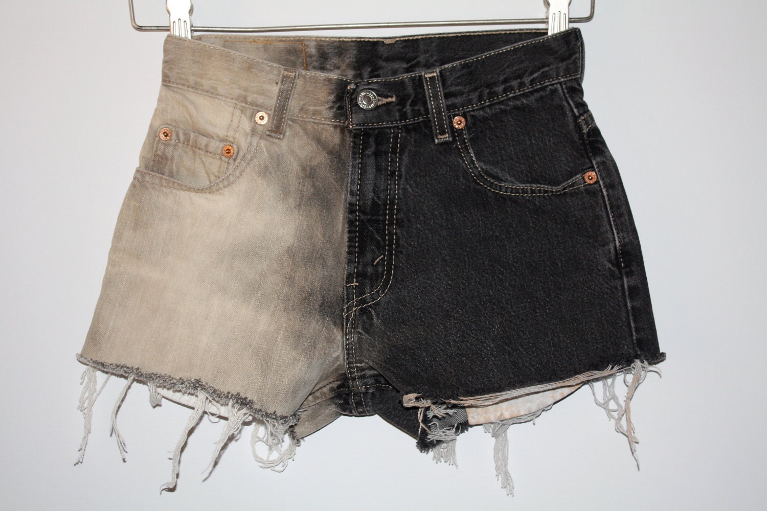 vintage high waisted MIDNIGHT ombre shorts made to order