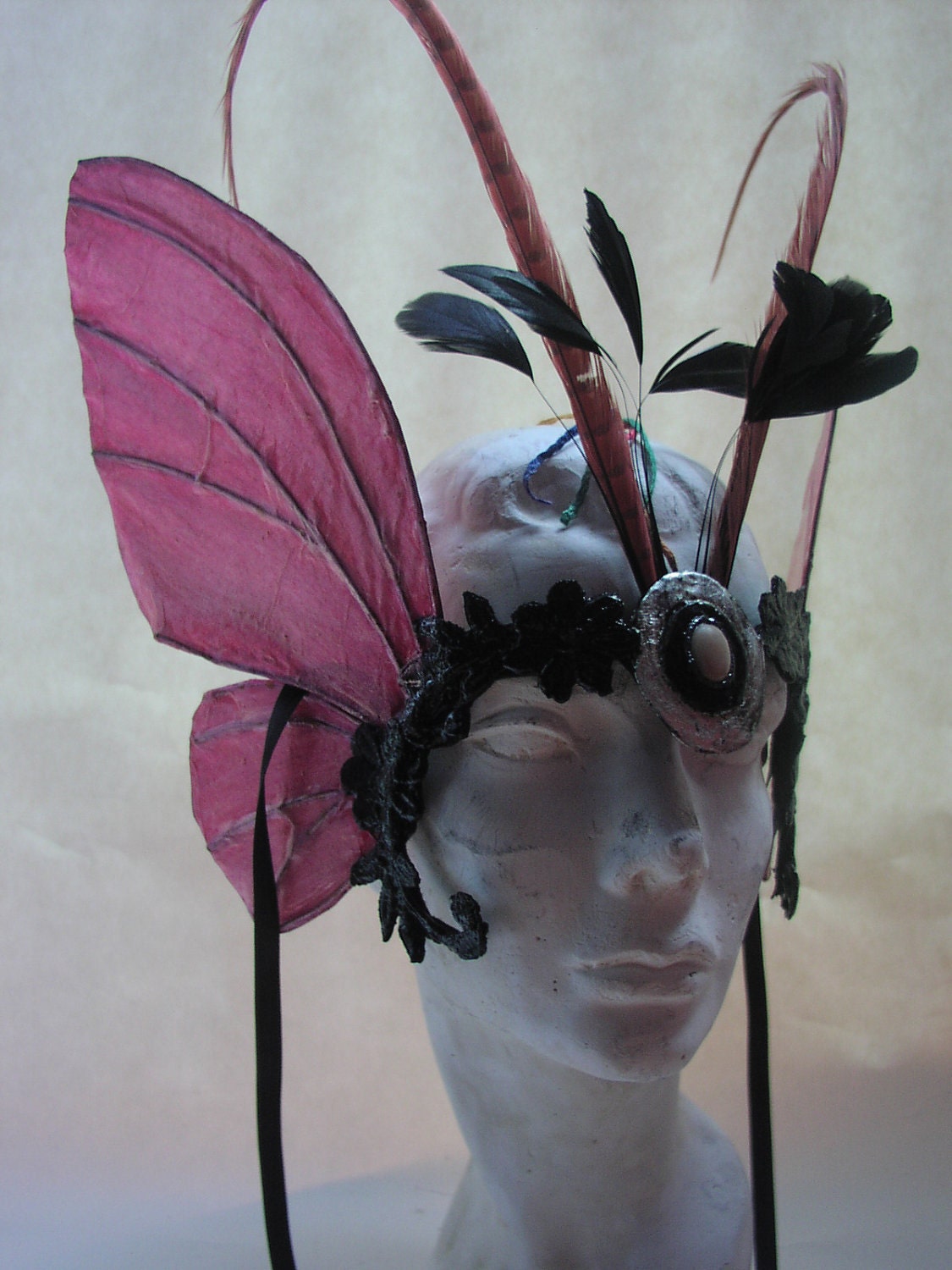 Pink Butterfly Mask