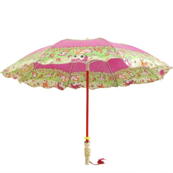 Kawaii Kokeshi Parasol Vintage Umbrella