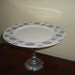 Pedestal Cake Plate - Modern Grey - Silver Pewter Candlestick - Dessert Stand - Cupcake Plate - Display - Wedding