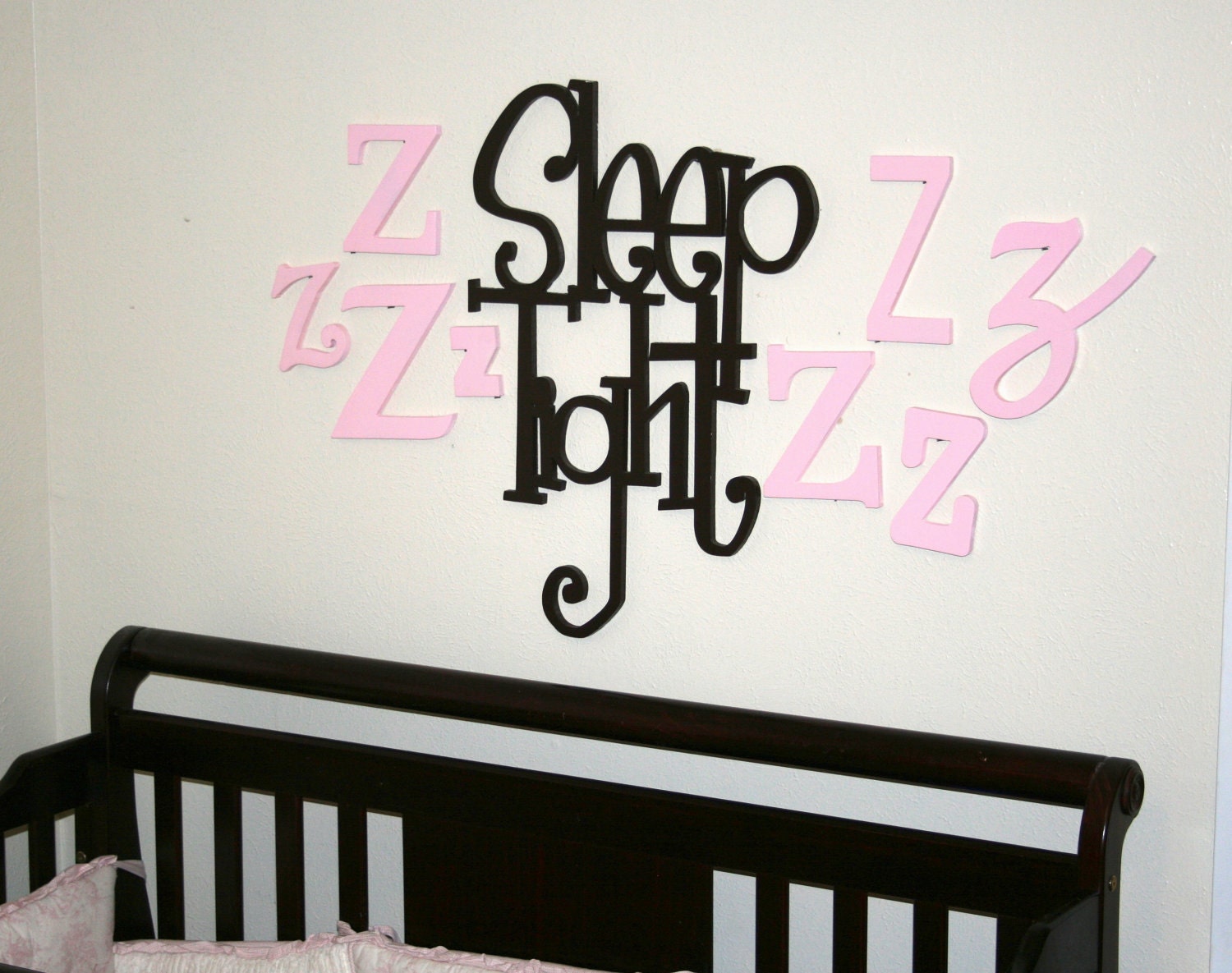 Baby Nursery Wooden Decor Sleep Tight Sign Unfinished