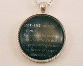 Personalized Necklace, Custom Dictionary Word Necklace