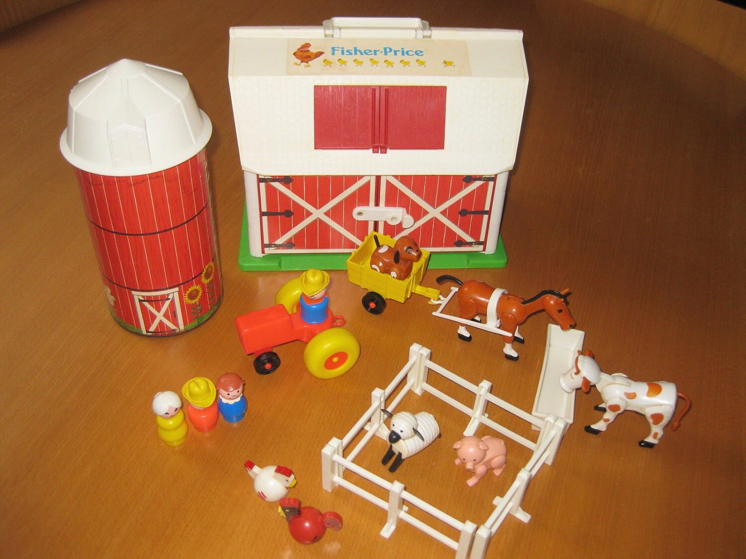 Fisher Price Little People Farm COMPLETE SET by FunkyFindsByMeggin