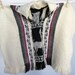 vintage ALPACA baby poncho with llamas
