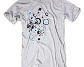 String Music Guitar Rock T-Shirt - New Silver - American Apparel
