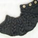 Hand knitted Neck warmer  Dark Grey