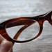 Reserved Vintage Chocolate and Caramel Tortoise Shell Severe Cat Eye Eyeglasses