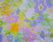 Funky Floral Vintage Sheet- Twin Fitted Sheet- Vintage Sheet