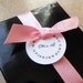 Set of 5: five personalized Bridesmaid gifts, bridesmaid necklaces with thank you cards, sterling silver bridal jewelry