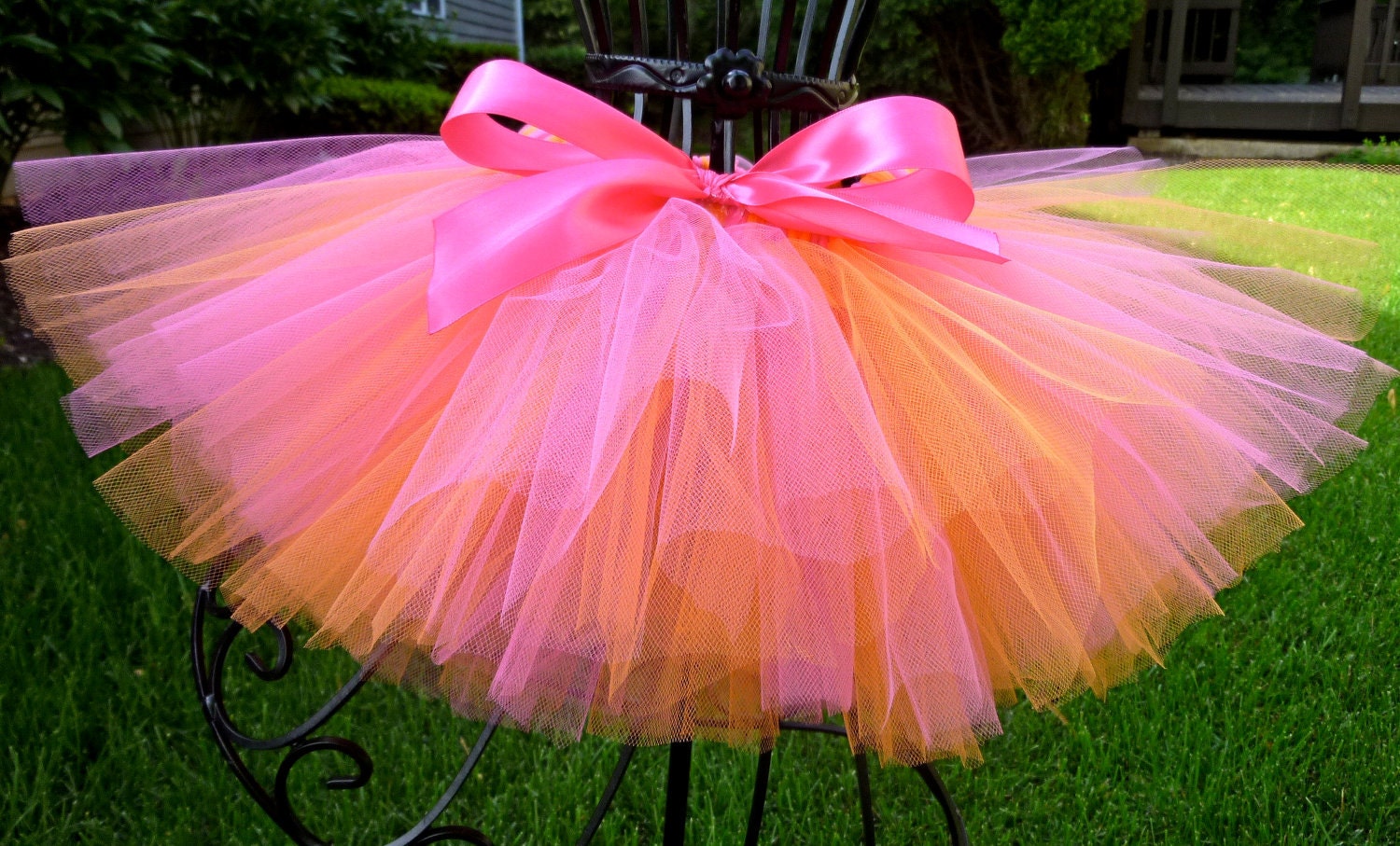 Hot Pink and Orange Tutu