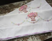 Pillowcases Canon Embroidered Pillowcase set of 2 Purple