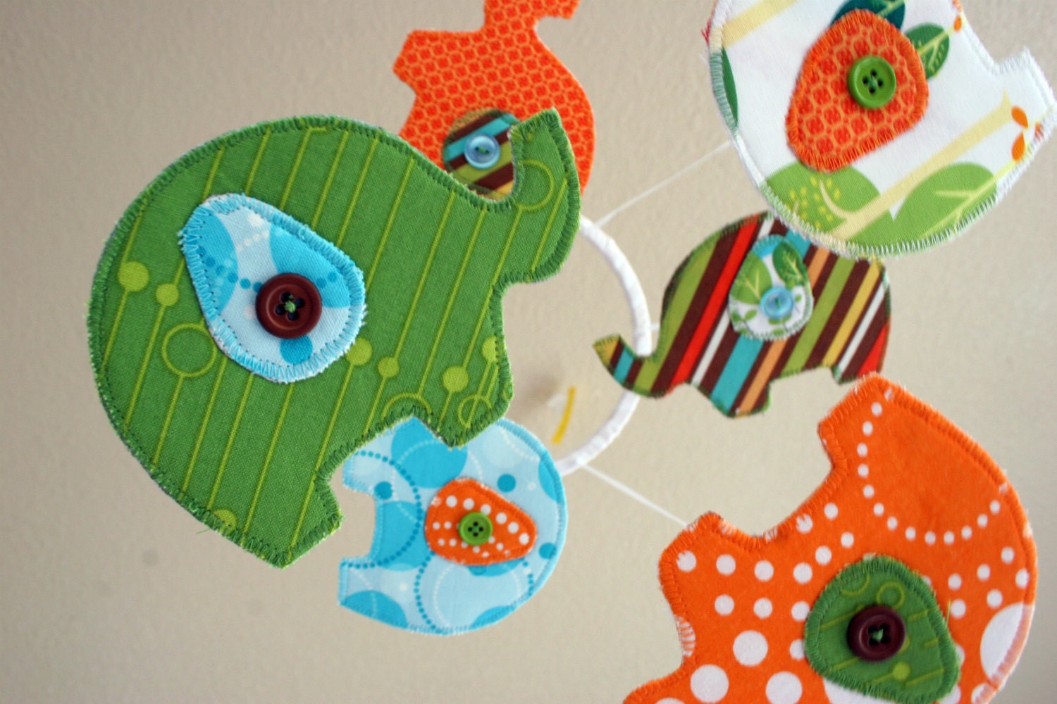 Baby Crib Mobile - Elephant Nursery Mobile