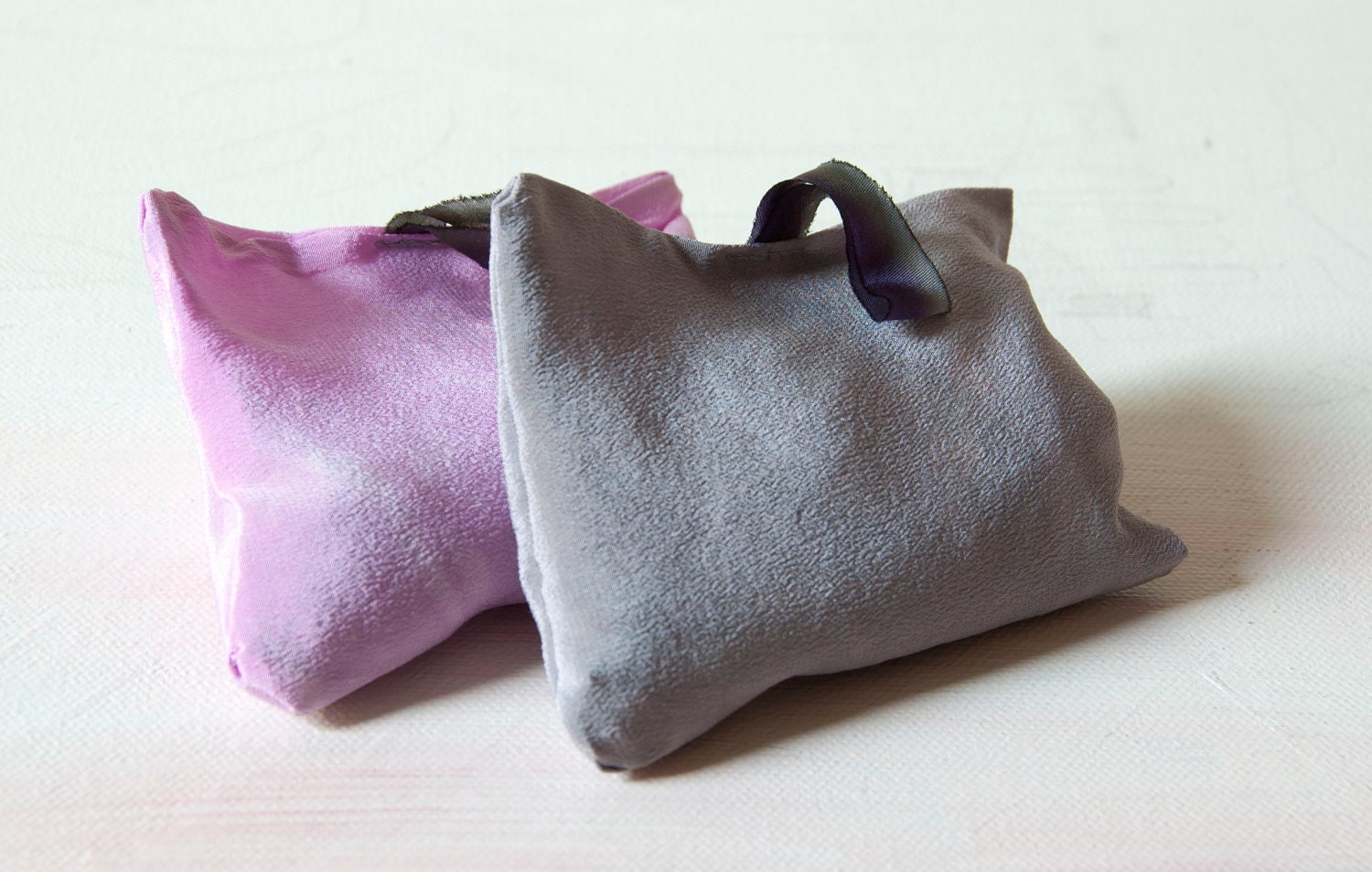 FRENCH Lavender Sachet. Hand Dyed Silk Lavender Sachet. Listing for ONE