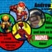 Superhero Squad Birthday Invitations 5 Options Available - Digital File