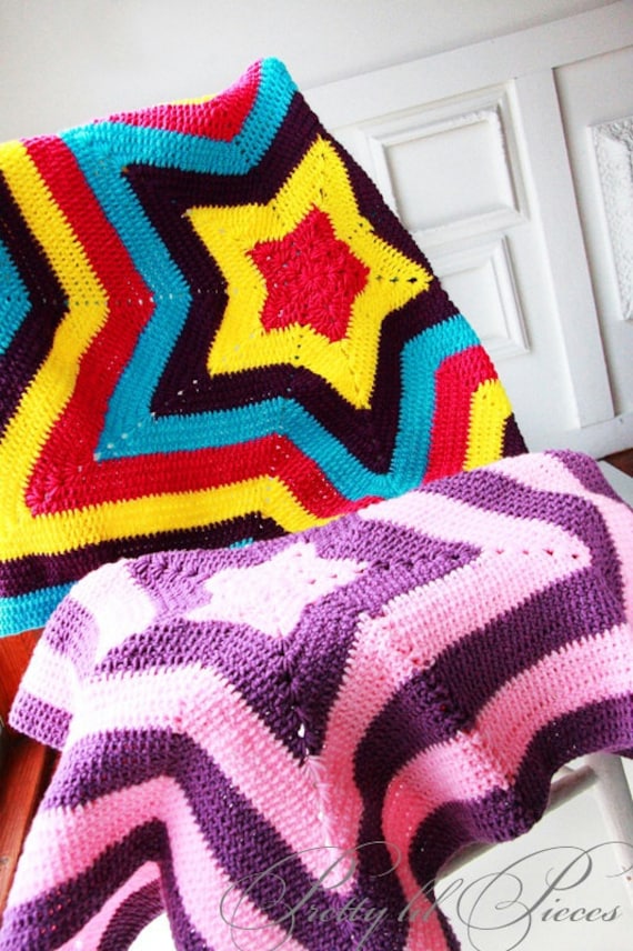 Custom order star baby afghan in your choice of colors