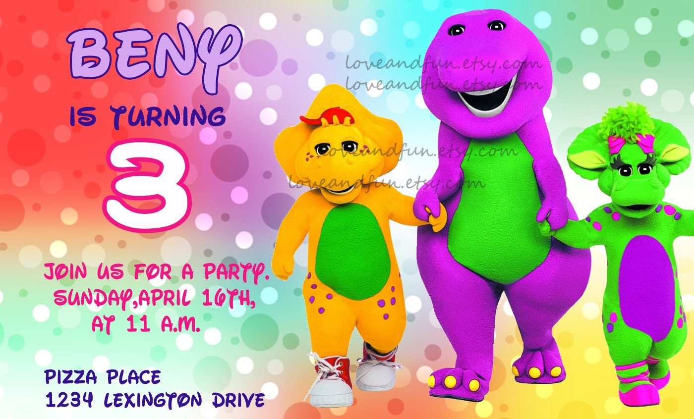 Barney Invites