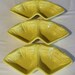 Vintage Lemon Yellow Maddux of Cal 3171 Set of Three Serving Dishes - Nice Leaf Detail