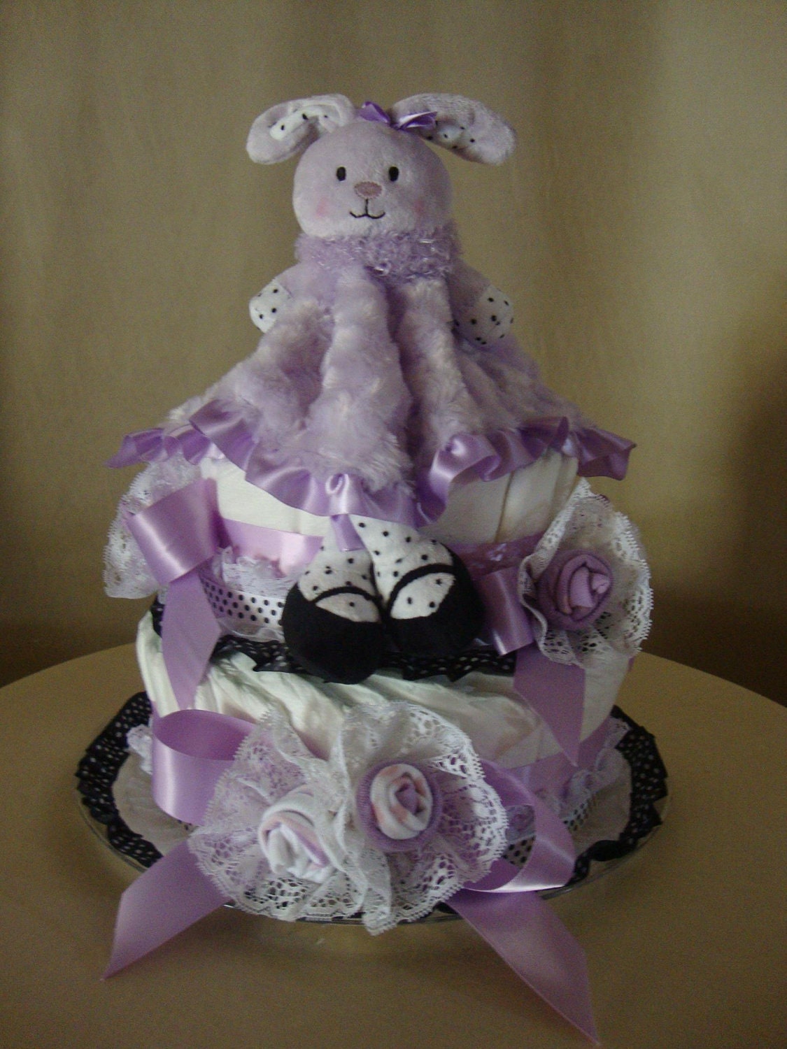 Lavender Diaper Cake Ballerina