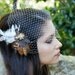 Wedding Veil, Bandeau Birdcage Veil, Russian Veil, Bird Cage Veil - Made to Order - Many Colors Available