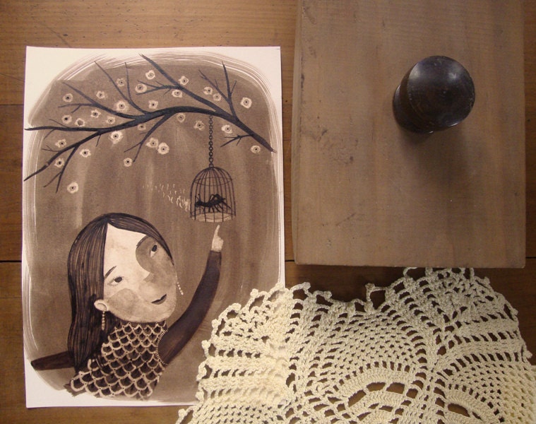 Original fine art painting "Grillo"