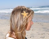 Natural Sugar Starfish Hair Clip. Become a Mermaid or Just Look Like One :)