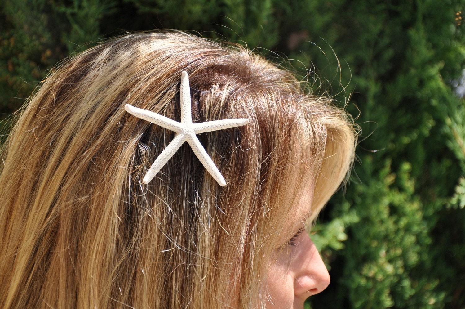 Starfish Hair Clip, white so beautiful & elegant