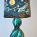 RESERVED LISTING for Mollie Starry Night Lamp Shade Van Gogh Lamp Shade Inspired Fiber Art