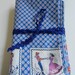 CLEARANCE Have a Swinging Good Time Vintage Blue White Pink Red Cotton fabric 2 separate pieces